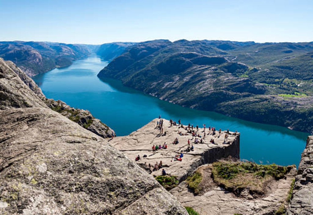 Preikestolen overlooking Lysefjord — headline scenic cruise excursion from Stavanger